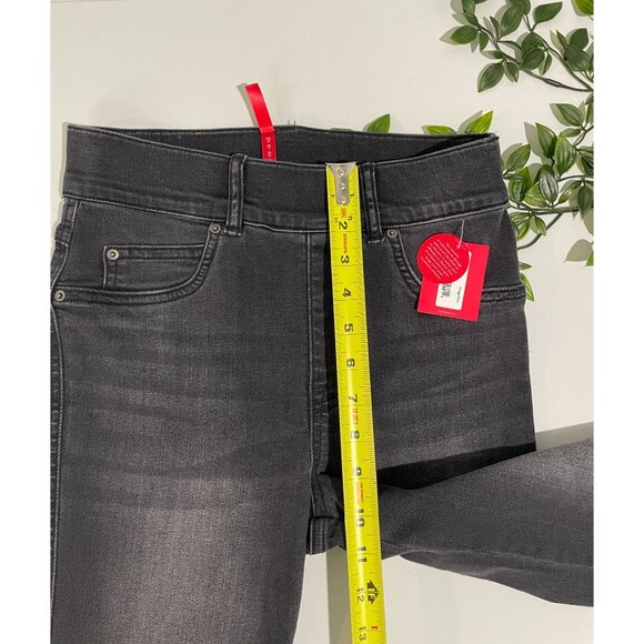 Spanx The Perfect Vintage Straight Ankle Jeans XS Black Stretch Cotton Blend Was - Picture 12 of 14